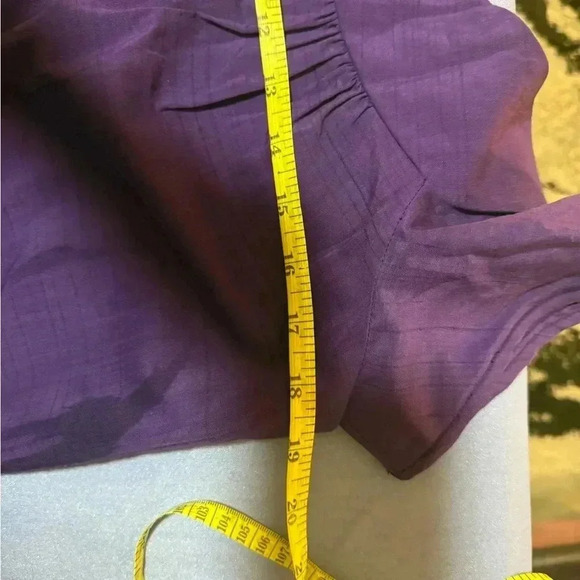 Kiyomi of Hawaii Purple Ruched Muu Muu - Picture 6 of 7